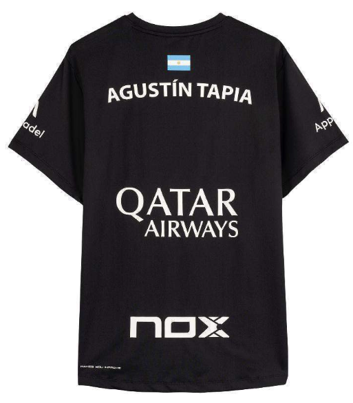 Camiseta Nox Agustin Tapia Sponsors AT10 Negro 2024